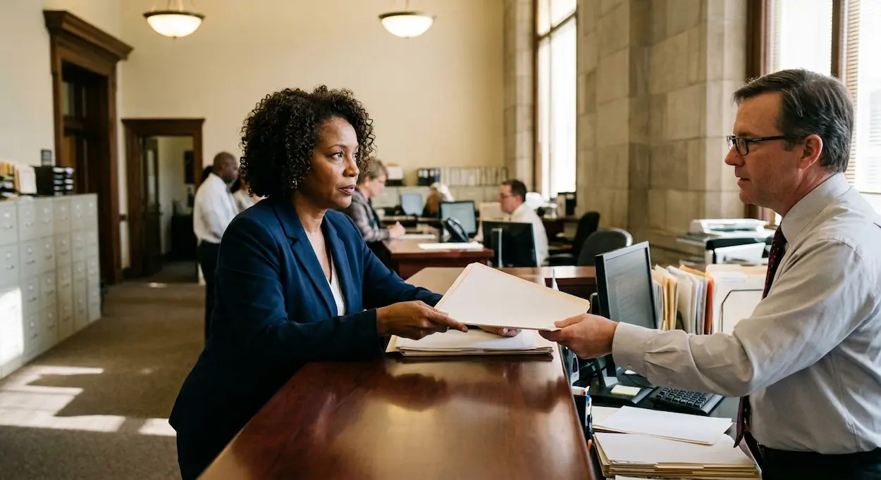 A women submitting a will